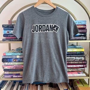 Jordan Gray Logo Graphic Tee 🏀🩶